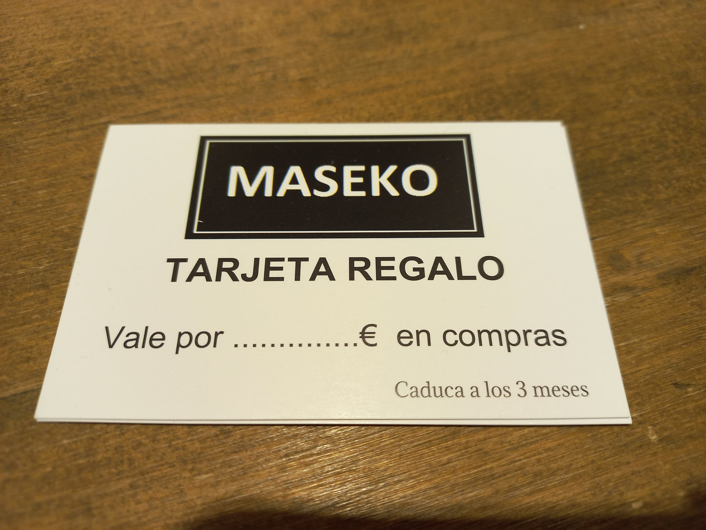 Tarjeta regalo