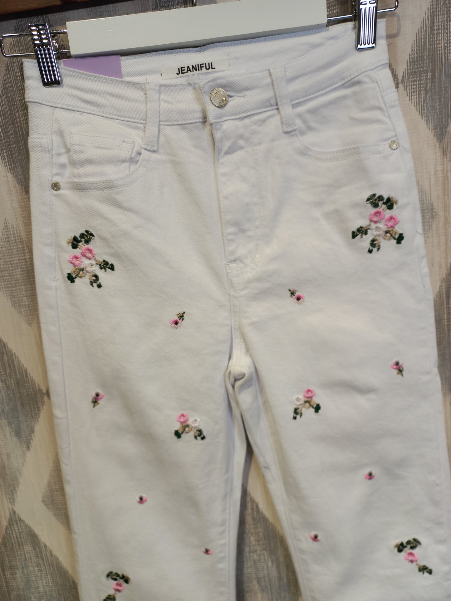 Jeans A38 Flowers