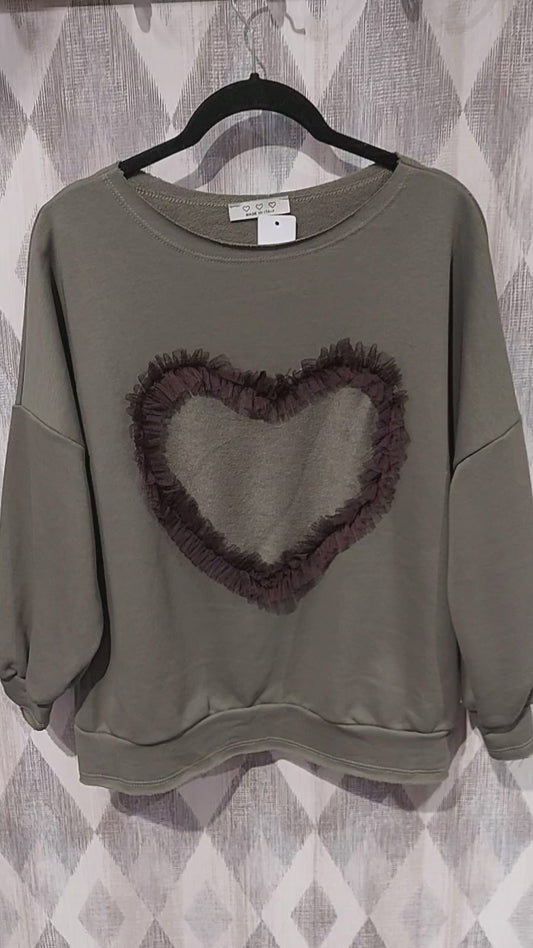 Sudadera corazón