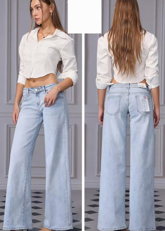 Jeans Wide leg Tiro bajo
