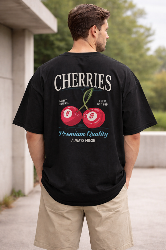Camiseta Cherries oversize