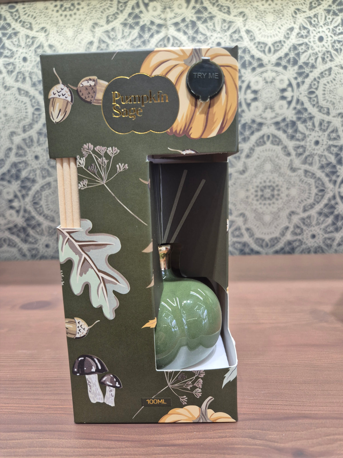 Mikado de calabaza y salvia