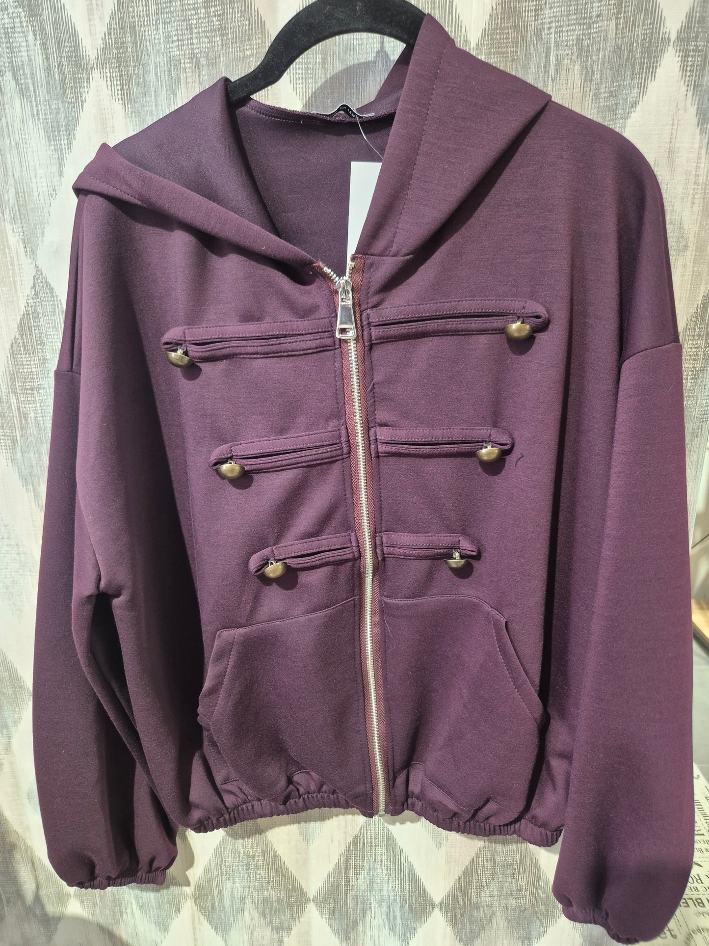 Chaqueta napoleón con capucha