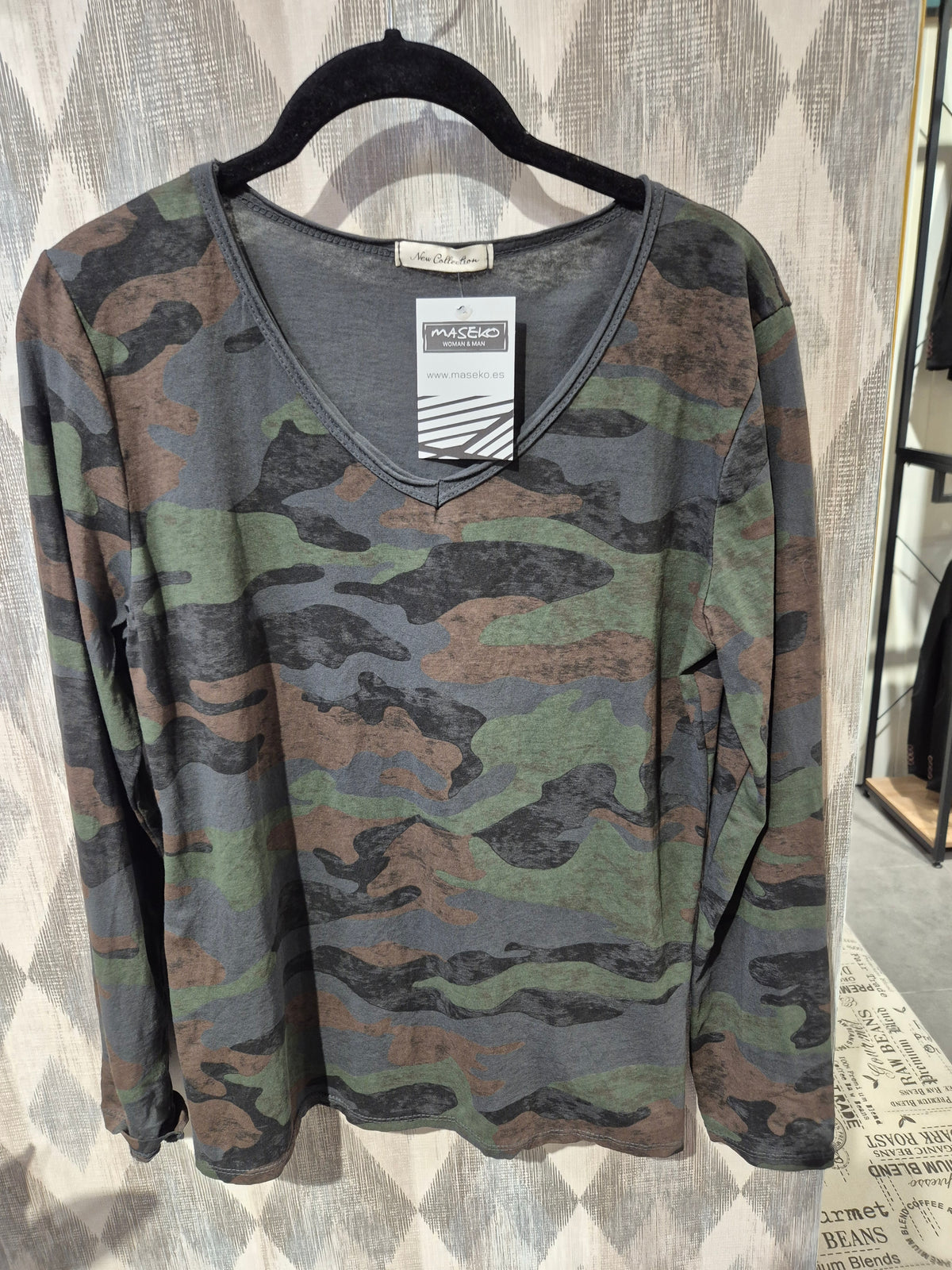 Camiseta camuflaje