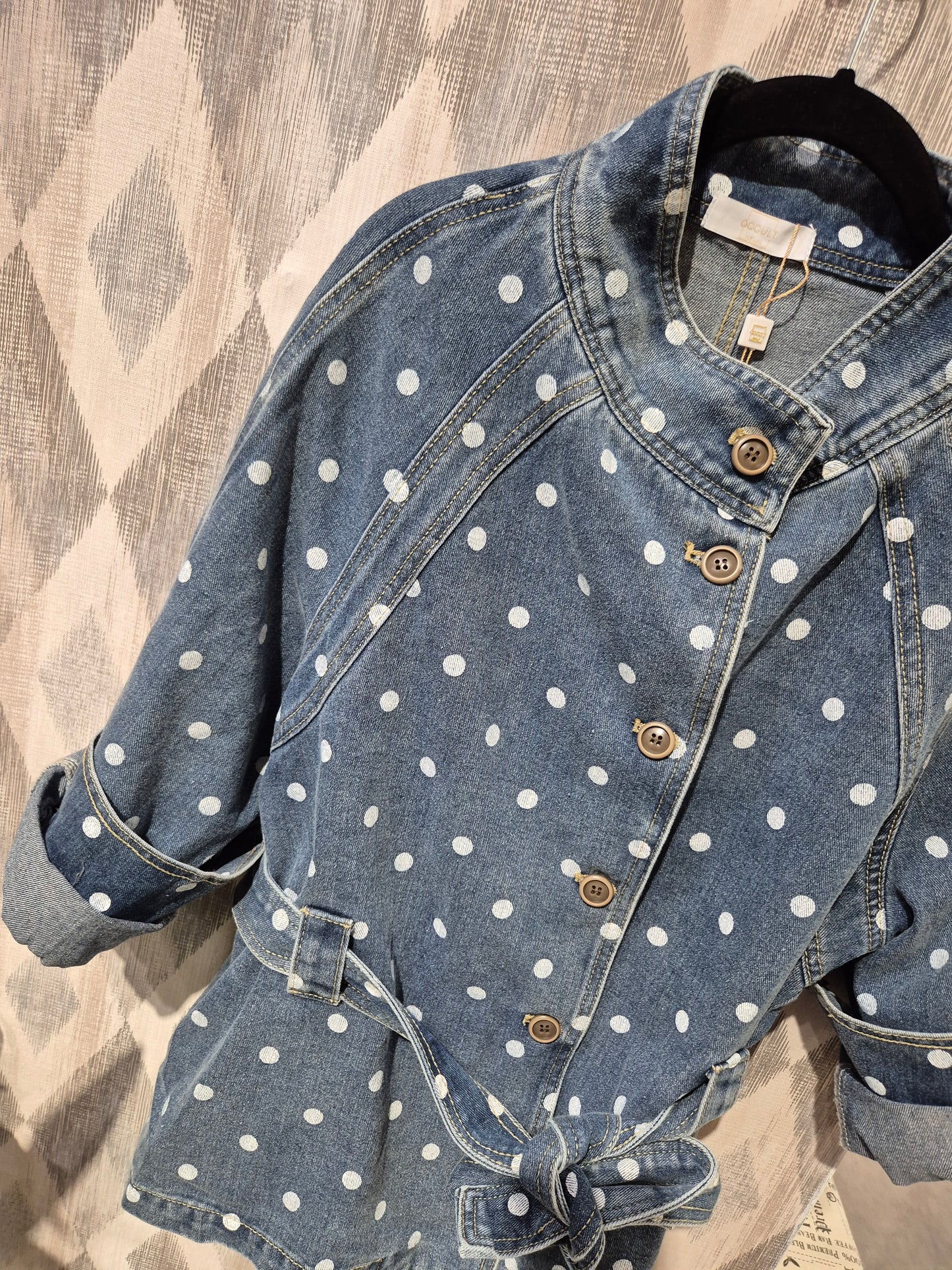 Chaqueta vaquera lunares