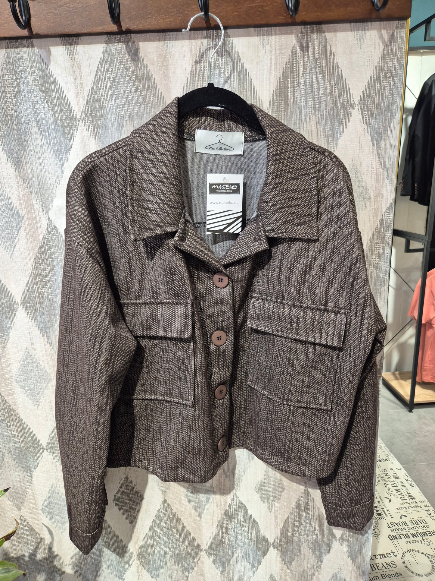 Cropped shacket