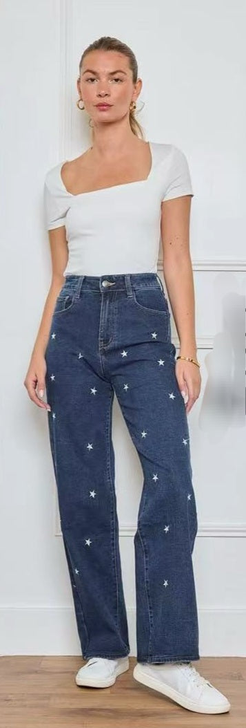 Jeans Wide leg Estrellas